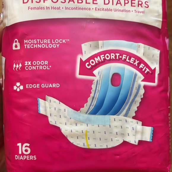 2 packs of OUT! Petcare comfort-dri disposable diapers for female dogs - Picture 3 of 11